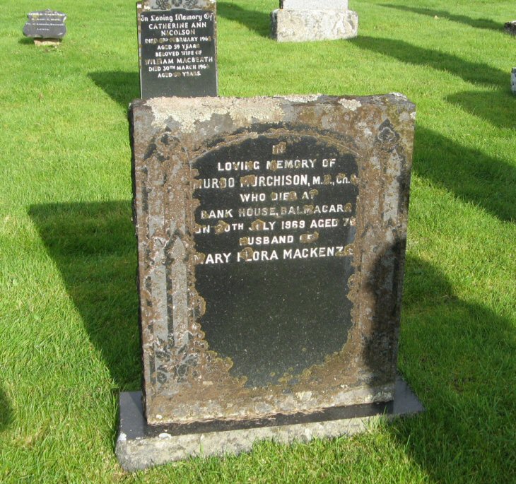 Photo of headstones/Murdo Murchison d1969 hdstn AX